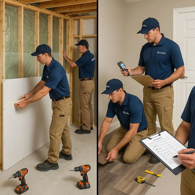 Repairs and Reconstruction process in Gruetli-Laager, TN